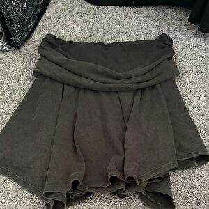 Aerie Charcoal Skater Skirt